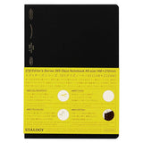Stalogy 365 Day Grid Notebook - A5 Black