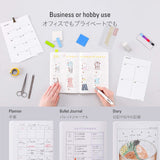 Stalogy 365 Day Grid Notebook - A5 Yellow