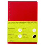 Stalogy 365 Day Grid Notebook - A5 Red