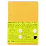 Stalogy 365 Day Grid Notebook - A5 Yellow