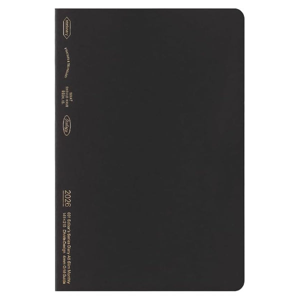 Stalogy 2026 Agenda - Monthly, A5 Slim, Black