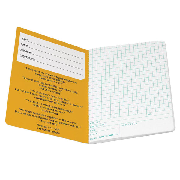 Unemployed Philosophers Guild Pocket Notebook - Star Trek Engineering