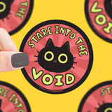 Turtle's Soup Vinyl Sticker - Stare Into The Void Cat