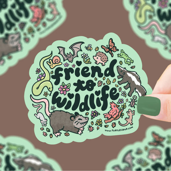 Turtle's Soup Vinyl Sticker - Friend To Wildlife