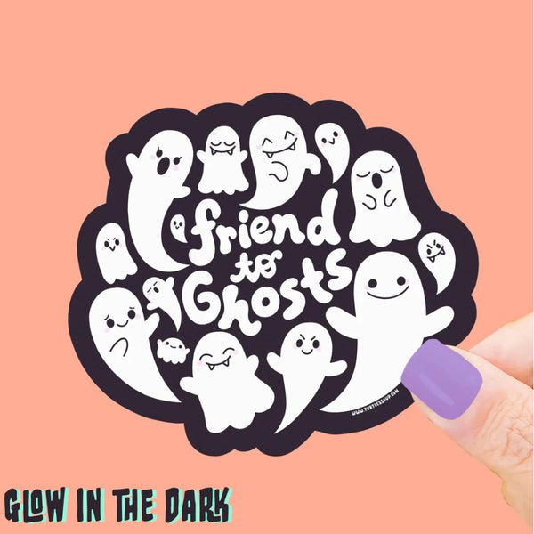 Turtle's Soup Vinyl Sticker, Glow-in-the-Dark - Friend To Ghosts