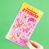 Turtle's Soup Vinyl Sticker Sheet - Clown Cats