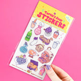 Turtle's Soup Vinyl Sticker Sheet - Liquid Cats