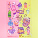 Turtle's Soup Vinyl Sticker Sheet - Liquid Cats