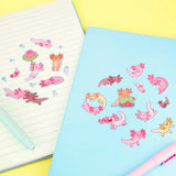 Turtle's Soup Sticker Sheet - Axolotls