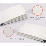 Etchr 100% Cotton Mixed Media Sketchbook, A4 Landscape, Cold Pressed