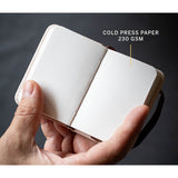 Etchr 100% Cotton Mixed Media Mini Sketchbook, A8 Portrait, Cold Pressed