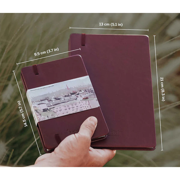 Etchr 100% Cotton Mixed Media Sketchbook, Small Accordion, Cold Pressed