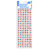 Selectum Adhesive Rhinestone Heart Stickers 176pc