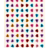 Selectum Adhesive Rhinestone Heart Stickers 176pc