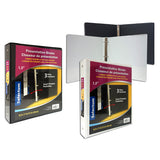 Selectum Clear View 3-Ring Presentation Binder 1.5" Spine, Assorted