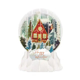 Up With Paper Holiday Pop-Up Card: Holiday A-Frame Snow Globe