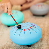 Tambú Tongue Drum Musical Toy - Baby Sky Kite Blue musical instrument with drumsticks 
