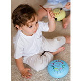 Tambú Tongue Drum Musical Toy - Baby Sky Kite Blue musical instrument with drumsticks 