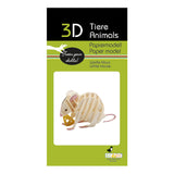 Fridolin 3D Animals Paper Model - White Mouse