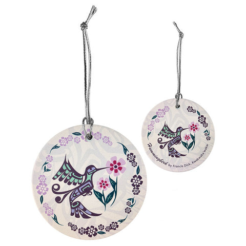 Native Northwest Ceramic Ornament: Hummingbird