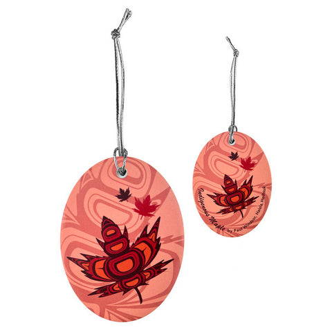 Native Northwest Ceramic Ornament: Indigenous Maple