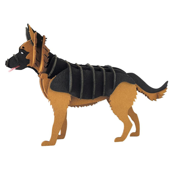 Fridolin 3D Animals Paper Model - German Shepherd