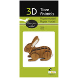 Fridolin 3D Animals Paper Model - Hare