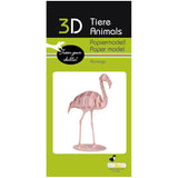 Fridolin 3D Animals Paper Model - Flamingo