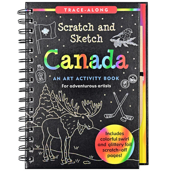 Peter Pauper Press Art Activity Book: Scratch & Sketch Canada