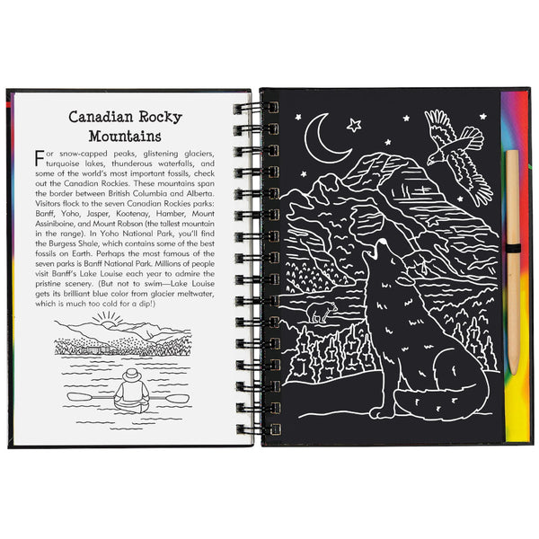 Peter Pauper Press Art Activity Book: Scratch & Sketch Canada