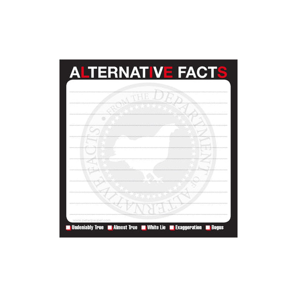 Peter Pauper Press Lined Notepad - Alternative Facts