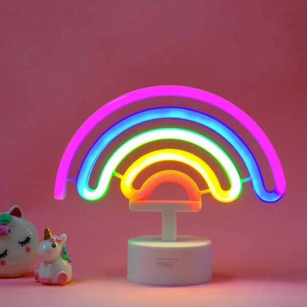 Legami Neon Effect LED Lamp - It's a Sign: Rainbow