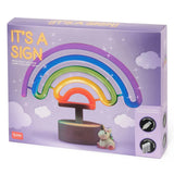 Legami Neon Effect LED Lamp - It's a Sign: Rainbow
