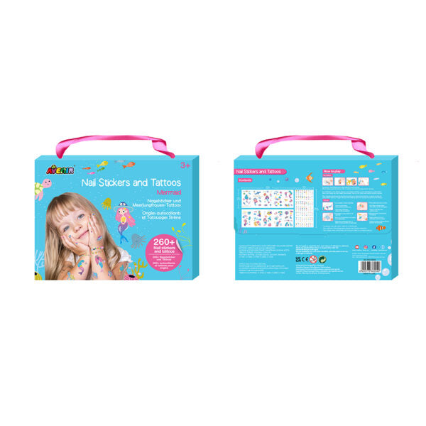 Avenir Nail Stickers & Tattoos Set - Mermaids