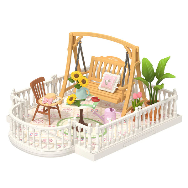 Robotime Rolife DIY Mini Model Kit, Super Creator Extension - Sunny Break Terrace