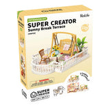 Robotime Rolife DIY Mini Model Kit, Super Creator Extension - Sunny Break Terrace