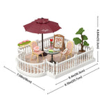 Robotime Rolife DIY Mini Model Kit, Super Creator Extension - Chic Cafe Terrace