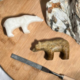 Studiostone Creative Soapstone Double Carving Kit - Bear & Polar Bear Alabaster & Soapstone