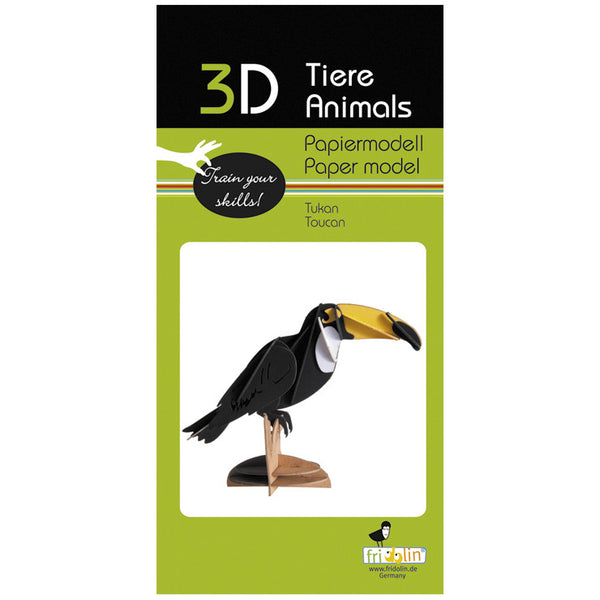 Fridolin 3D Animals Paper Model - Toucan