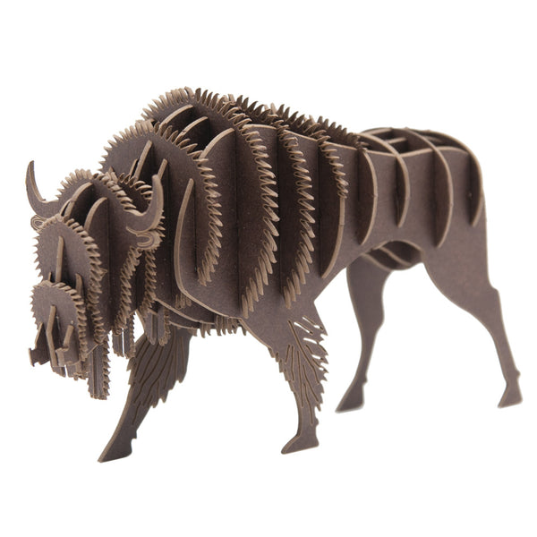 Fridolin 3D Animals Paper Model - Bison