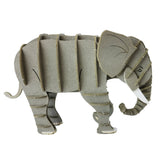 Fridolin 3D Animals Paper Model - Grey Elephant