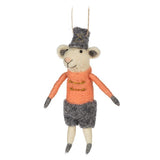 Abbott Hanging Wool Ornament - Soldier Mouse, Assorted