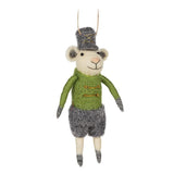 Abbott Hanging Wool Ornament - Soldier Mouse, Assorted