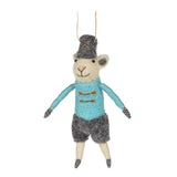 Abbott Hanging Wool Ornament - Soldier Mouse, Assorted
