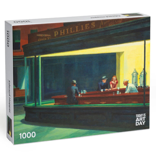 Today Is Art Day Puzzle 1000pc Edward Hopper: Nighthawks