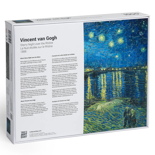 Today Is Art Day Puzzle 1000pc Van Gogh: Starry Night Over Rhône