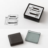 Midori Pre-inked Paintable Stamp - Reading List