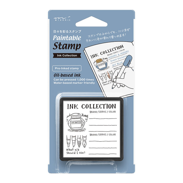 Midori Pre-inked Paintable Stamp - Ink Collection A