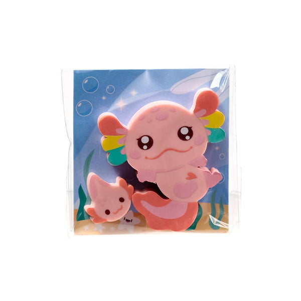 Puckator Eraser Set 2pc Axolotls, Assorted