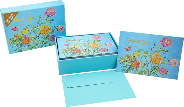 Peter Pauper Press Notecards 14pk - Garden Blooms Thank You Notes